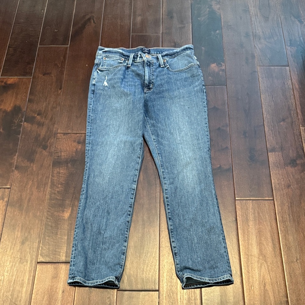 J Crew Classic Straight-Leg Blue Jeans